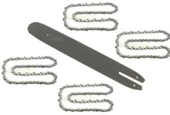 Best 35 cm / 1,3 mm / 3/8" / 50 TG Sværd + 4 kæde for Stihl MS 171 MS 181 MS 211 Havemaskiner