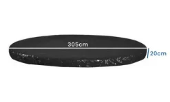 Clearance 305 cm Multifunktionelt Dække til Pool & Trampoliner - Holdbart PVC med elastisk bånd Pool- & Spatilbehør