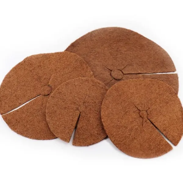 Kompostdækning^10 Coconut Mulching-skiver 45 cm Kokosfibermåtte Kokosfiber Plantebeskyttelsesmåtte Kokosnød
