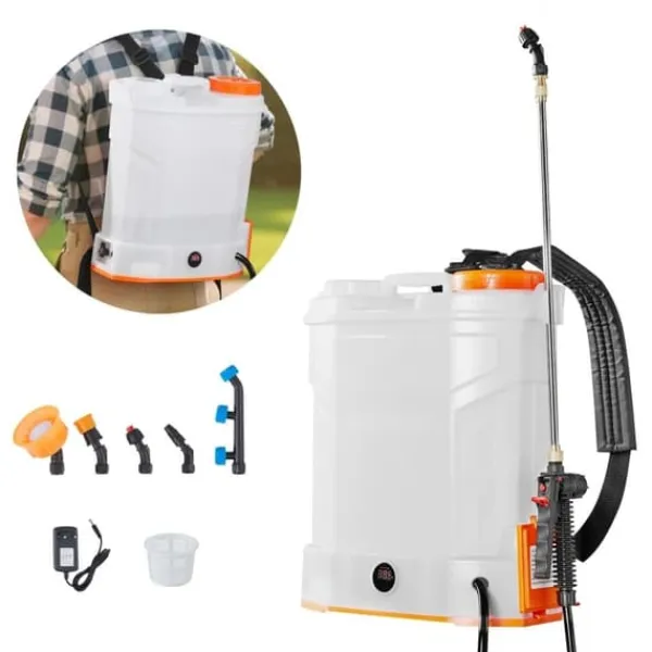 3,2 Gallon Batteridreven Rygsprøjte, 0-90 PSI, 2 Timers Driftstid, Ideel til Havegræsplæne Haveværktøj