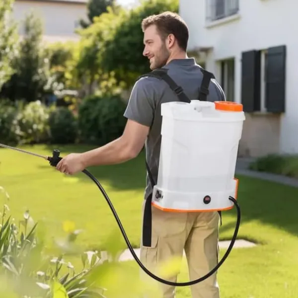 3,2 Gallon Batteridreven Rygsprøjte, 0-90 PSI, 2 Timers Driftstid, Ideel til Havegræsplæne Haveværktøj