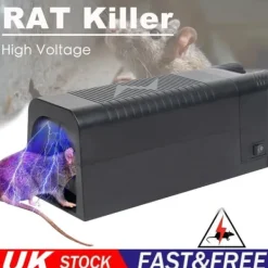 Skadedyrsfælder^8000 High Voltage Electronic Rat Trap Killer Electric Control Zapper Rodent Pest