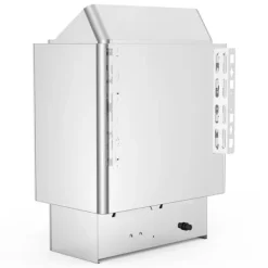 Clearance 9 kW saunaovn 380V-415V, våd&tør elektrisk med indbygget kontrol. Rustfrit stål saunahegn, perfekt til afslapning. Sauna