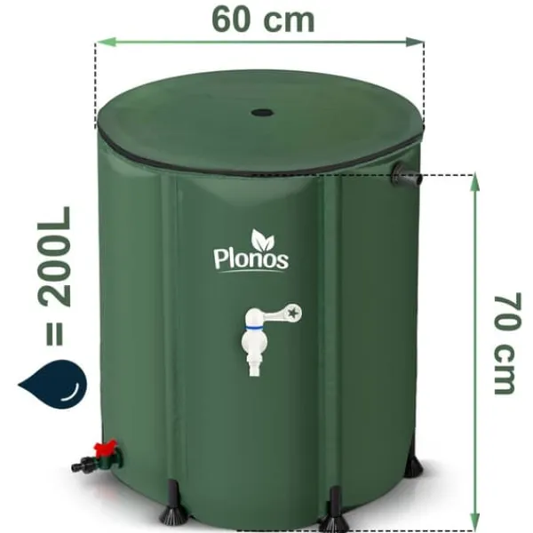 Hot 200 l regnvandstank Plonos PL-520 Regntønder