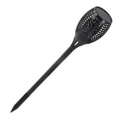 Flag & Vindposer^96 LEDs Vattentät Solar Flame Lamp ABS-hus Flimrande Dansande Flame Ficklampa för trädgårdslandskap