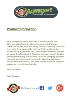 204 m² Havefleece Ukrudtsbekæmpelsesstof Ukrudtsforing Mulchforing Mulchstof 150 g 2 m bred Haveduge