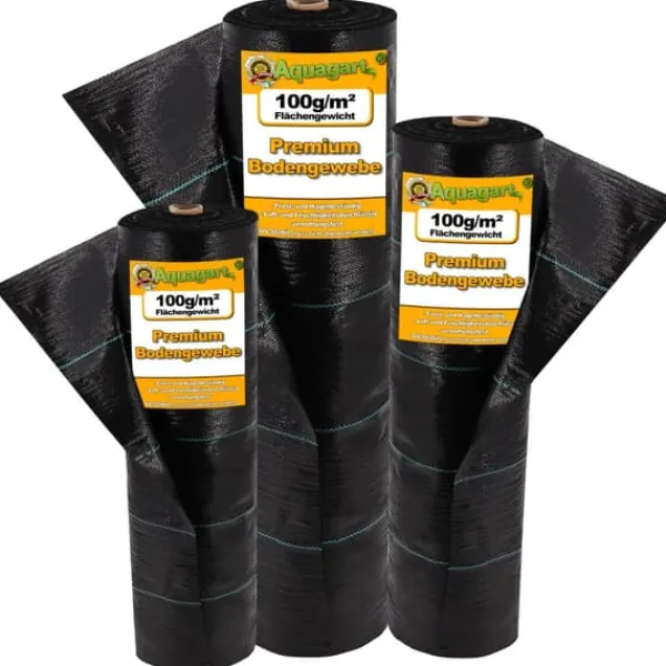 96 m² Ukrudtsbekæmpelsesmembran Ukrudtsforing Mulch liner 100 g 1,65 m bred Haveduge