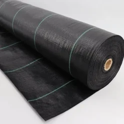 96 m² Ukrudtsbekæmpelsesmembran Ukrudtsforing Mulch liner 100 g 1,65 m bred Haveduge