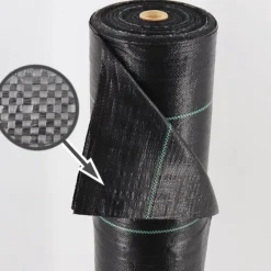 96 m² Ukrudtsbekæmpelsesmembran Ukrudtsforing Mulch liner 100 g 1,65 m bred Haveduge