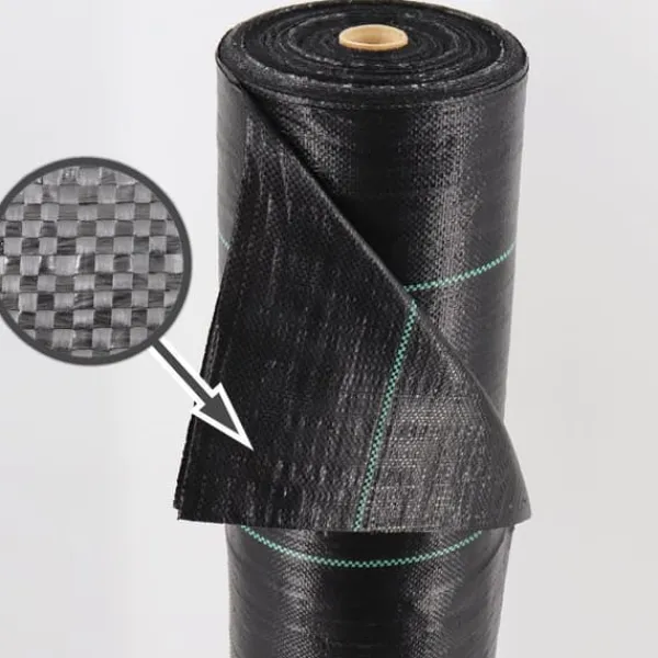 96 m² Ukrudtsbekæmpelsesmembran Ukrudtsforing Mulch liner 100 g 1,65 m bred Haveduge