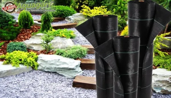 Hot 136 m² Ukrudtsbekæmpelsesmembran Ukrudtsforing Mulch liner 100 g 2 m bred Haveduge