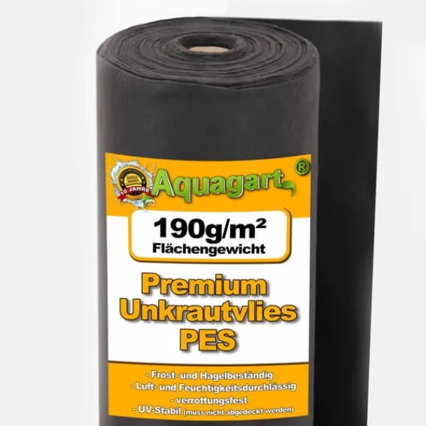 Sale 225 m² Ukrudtsbekæmpelsesstof Havefleece Mulchstof Ukrudtsbekæmpelsesmembran 190 g 1 m bred PES Haveduge