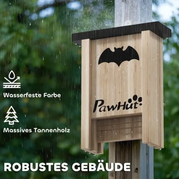Til Fugle & Småvildt^3 pakker flagermusreder, flagermuskasser til haver, frugthaver, gårde, nem ophængning, 18 x 6 x 22,5 cm