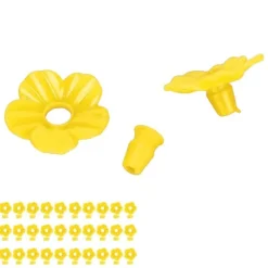 Outlet 30 set Hummingbird Matare Blommor Flerfärgad Unik Utbytbar Hummingbird Fågel Matare Blom Tillbehör Gul Til Fugle & Småvildt