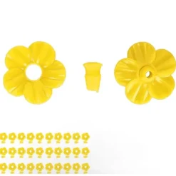 Outlet 30 set Hummingbird Matare Blommor Flerfärgad Unik Utbytbar Hummingbird Fågel Matare Blom Tillbehör Gul Til Fugle & Småvildt