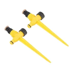 New 2 sæt 360 graders roterende havesprinkler jordstik type McGonagall sprinklerhoved til drypvanding grøn køling Vanding