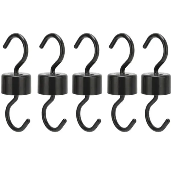 Til Fugle & Småvildt^5 st Fågelmatarkrokar Svart ABS Robust Enkel installation Vackra Myrförebyggande krokar för trädgård