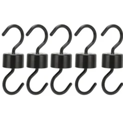 Til Fugle & Småvildt^5 st Fågelmatarkrokar Svart ABS Robust Enkel installation Vackra Myrförebyggande krokar för trädgård