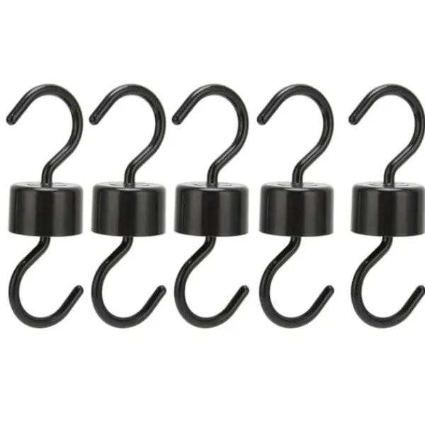 Til Fugle & Småvildt^5 st Fågelmatarkrokar Svart ABS Robust Enkel installation Vackra Myrförebyggande krokar för trädgård