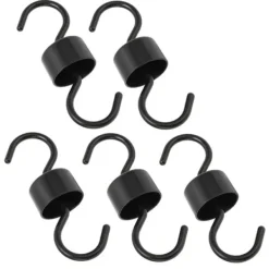 Til Fugle & Småvildt^5 st Fågelmatarkrokar Svart ABS Robust Enkel installation Vackra Myrförebyggande krokar för trädgård