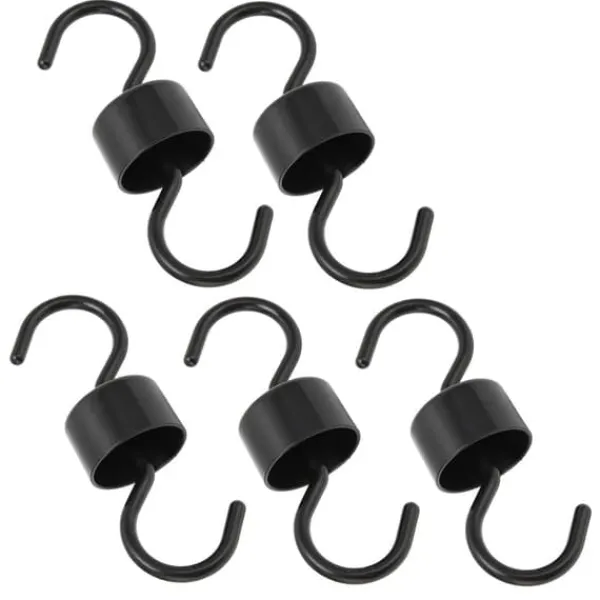 Til Fugle & Småvildt^5 st Fågelmatarkrokar Svart ABS Robust Enkel installation Vackra Myrförebyggande krokar för trädgård