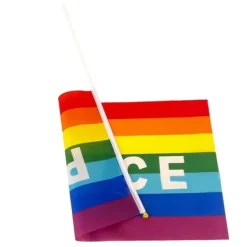 Flag & Vindposer^50/100 st Mini Peace Flag Rainbow Pacifist Flag Handhållen Polyester Peace Flagga