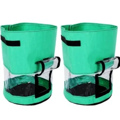 Krukker & Plantebeholdere^2 stk. 10 gallon kartoffelplantepose åndbar ikke-vævet stof plantekasse til indendørs udendørs plantning