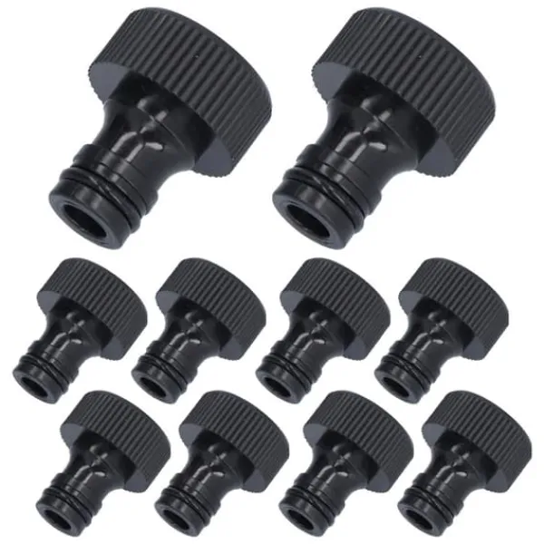 Best 10 stk 15 mm gevindadapter Plastforseglbar holdbar slangeforbindelse til gårdhaveG3/4 indvendigt gevind Vanding