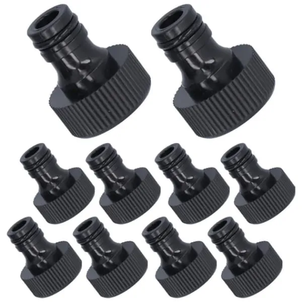 Best 10 stk 15 mm gevindadapter Plastforseglbar holdbar slangeforbindelse til gårdhaveG3/4 indvendigt gevind Vanding