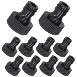 Best 10 stk 15 mm gevindadapter Plastforseglbar holdbar slangeforbindelse til gårdhaveG3/4 indvendigt gevind Vanding