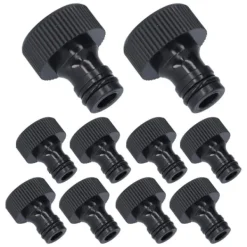 Best 10 stk 15 mm gevindadapter Plastforseglbar holdbar slangeforbindelse til gårdhaveG3/4 indvendigt gevind Vanding