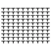 Hot 100 stk. 4/7 slangeforbindelse T-stykkeforbindelsesfittings til drypvandingssystem til haven Vanding