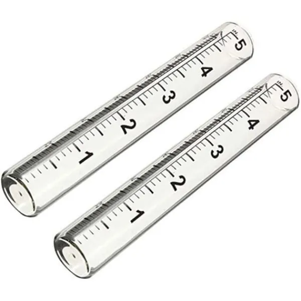 Regnmåler^2 STK 5 tums kapacitet Regnmätare glasersättningsrör för trädgårdsgård
