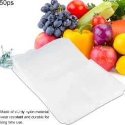 Clearance 50 stk. beskyttelsesposer til planter og frugter med snørebånd mod insekter og haveredskaber 30*20 cm Insektmiddel & Dyreafvisende Middel