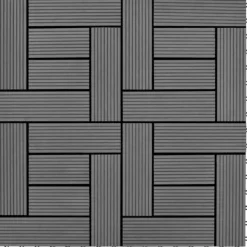 Sale 11 stk. Grå 30 x 30 cm kompositfliser WPC 1 m2 - - Home & Living Havedekorationer