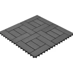 Sale 11 stk. Grå 30 x 30 cm kompositfliser WPC 1 m2 - - Home & Living Havedekorationer