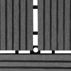 Sale 11 stk. Grå 30 x 30 cm kompositfliser WPC 1 m2 - - Home & Living Havedekorationer
