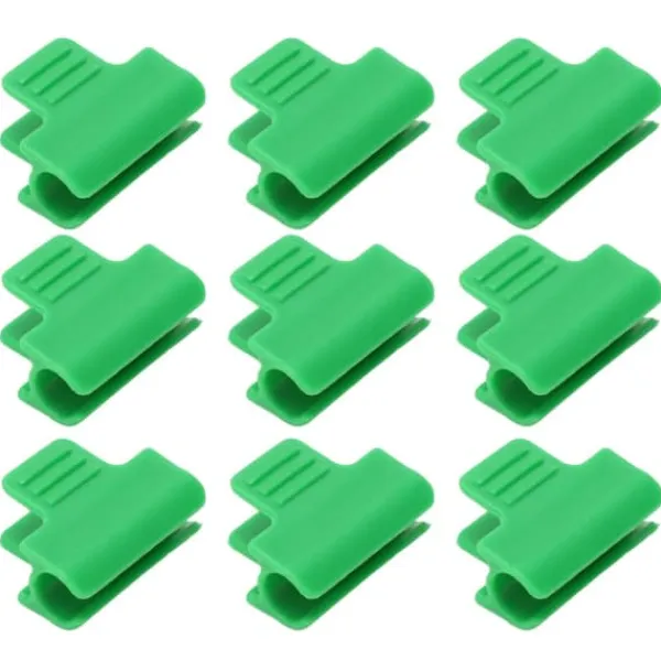 Best 100 STK Haveskur Clamps Plast Stabil Alsidig Film Shading Net Clips til drivhus 11mm/0.43in Drivhus