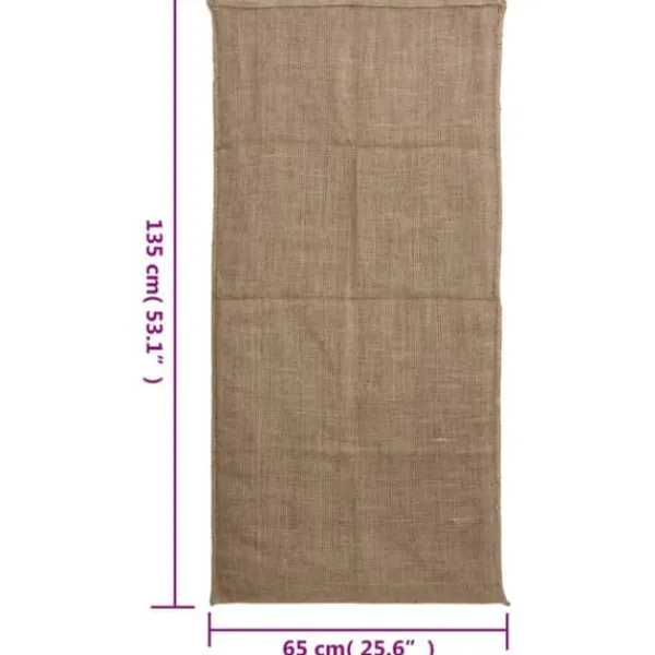 30 stk. jutesække - Multifunktionelle opbevaringssække | Størrelse: 65x135 cm | Materiale: 100% jute Havekurve