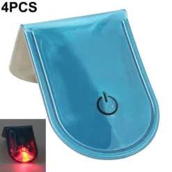 Sale 4 stk LED-lys Magnetiske Clips Sikkerhed Løbenat Campingaktiviteter - Blå Sikkerhedslamper