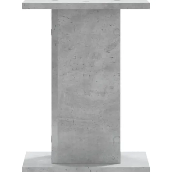 New 2 stk. plantestativer i konstrueret træ - Stabil og slidstærk | Størrelse: 30x30x40 cm | Farve: Betongrå Plantestativer