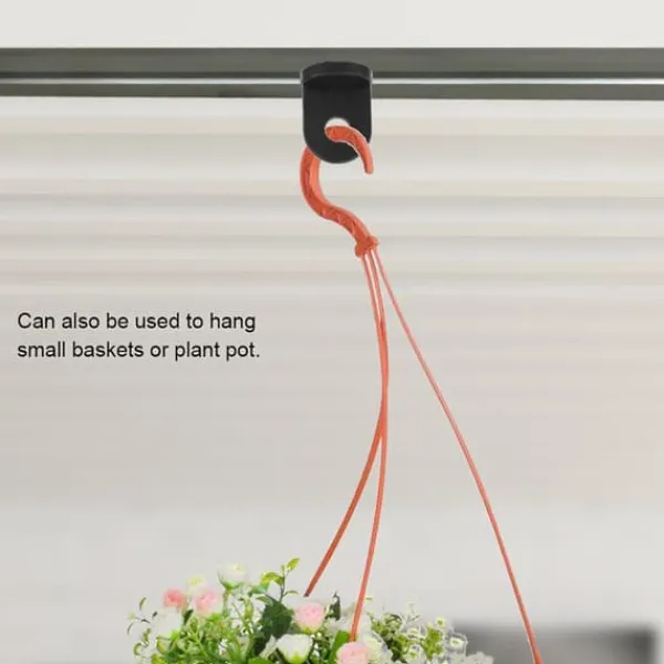 Online 50 stk. plastik drivhuskroge til plante- og blomsterophæng (sort) Krukker & Plantebeholdere