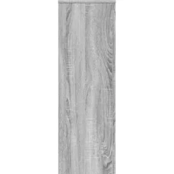 Sale 2 stk. robuste plantestativer i konstrueret træ | Farve: Grå sonoma-eg | Størrelse: 33x33x100 cm Plantestativer