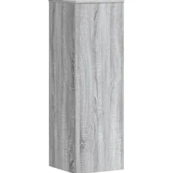 Sale 2 stk. robuste plantestativer i konstrueret træ | Farve: Grå sonoma-eg | Størrelse: 33x33x100 cm Plantestativer