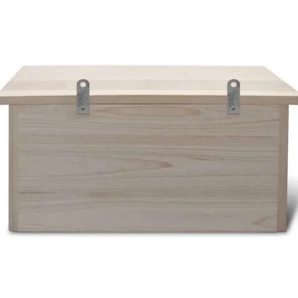 Til Fugle & Småvildt^2 stk. spurvehuse i massivt træ - Fuglehus med 3 kamre | Størrelse: 44x15,5x21,5 cm | Farve: Naturlig træ
