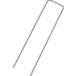 Haveduge^25 stk. U-facon jordpløkker - Galvaniseret stål | Størrelse: 15x3,5 cm