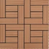 Havedekorationer^11 stk. WPC dækningsfliser - 30x30 cm | Farve: Brun | Dækker 1 m²