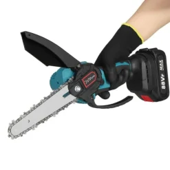 Best 6 tommer akku motorsav motor motorsav motorsav Mini elektrisk enhåndssav med 1 batteri Havemaskiner