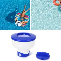 Clearance 8 tommer foldbar swimmingpool Kemisk flydende automatisk rengøringsmaskine Pool- & Spatilbehør