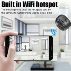 Sikkerhedsmonitorer & Videokameraer^A9 WiFi Minikamera HD 1080p Trådløs Videooptager Lydoptager Sikkerhedsovervågningskamera Smart Home til Baby og Kæledyr (Farve: Sort)